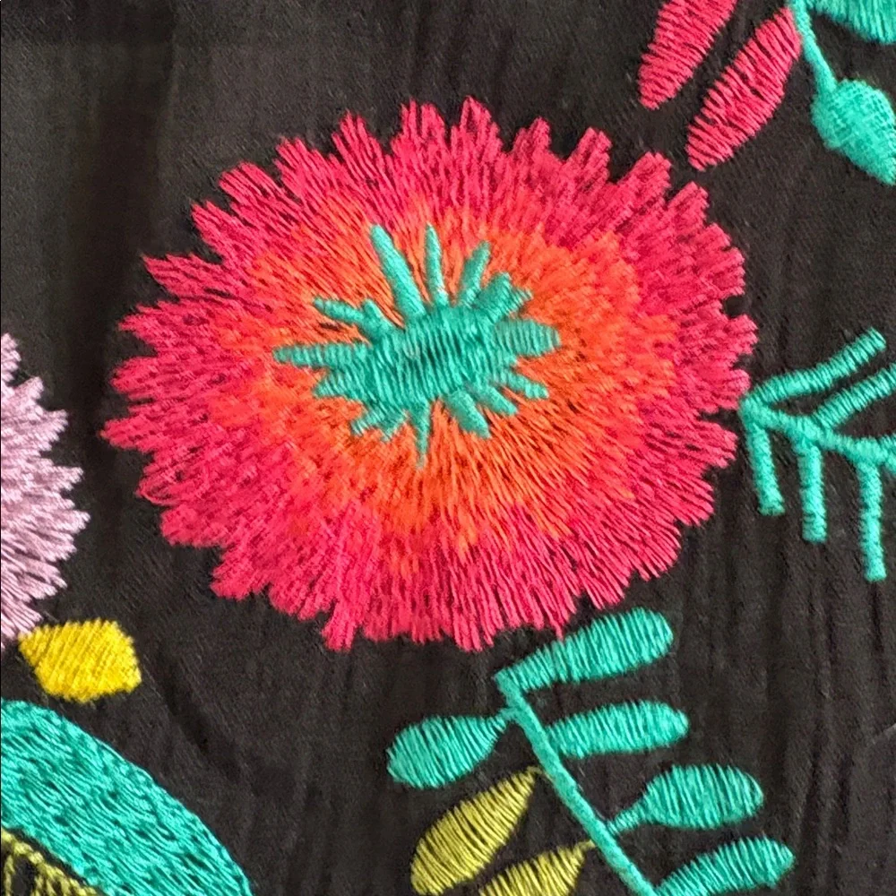 Umgee kimono black floral M/L - Picture 10 of 11